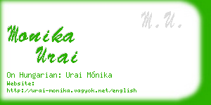 monika urai business card